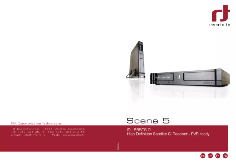 Page n°1 - Manuel utilisateur Inverto IDL5550S