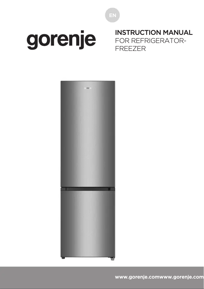 Page n°1 - Manuel utilisateur Gorenje RK4182PW4