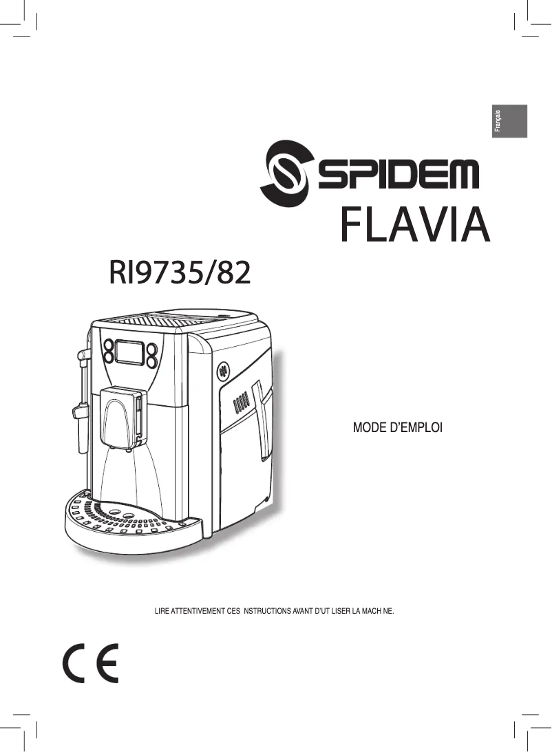 Page n°1 - Manuel utilisateur Philips Spidem RI9735