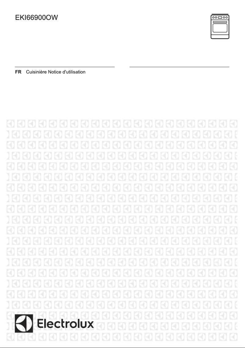 Page 1 de la notice Fiche technique Electrolux EKI66900OW