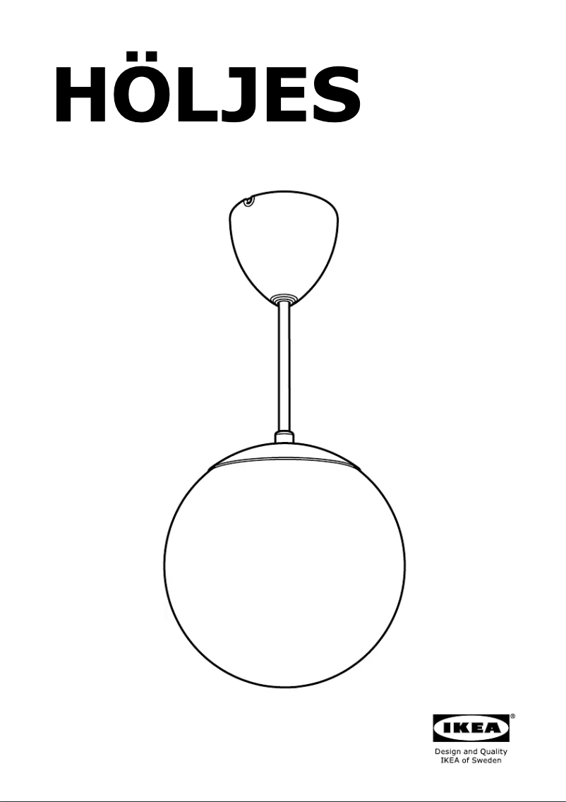 Page 1 de la notice Manuel utilisateur Ikea HO