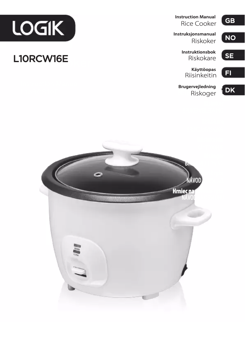 Image de la première page du manuel de l'appareil L10RCW16E