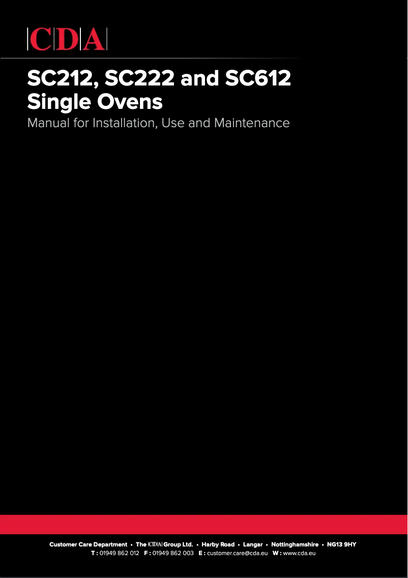 Page 1 de la notice Manuel utilisateur CDA SC612