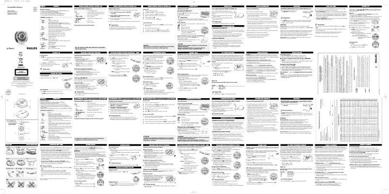 Page n°1 - Manuel utilisateur Philips EXP2561