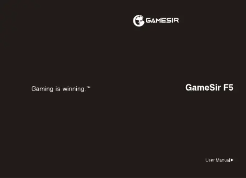 Page 1 de la notice Manuel utilisateur Gamesir F5