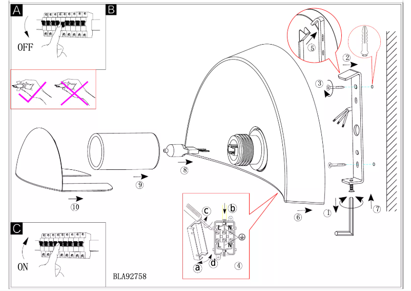 Page 1 de la notice Manuel utilisateur Eglo Manerba 1