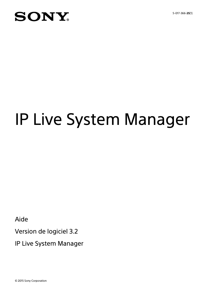 Página 1 del manual Manual de usuario Sony PWS-100NM1