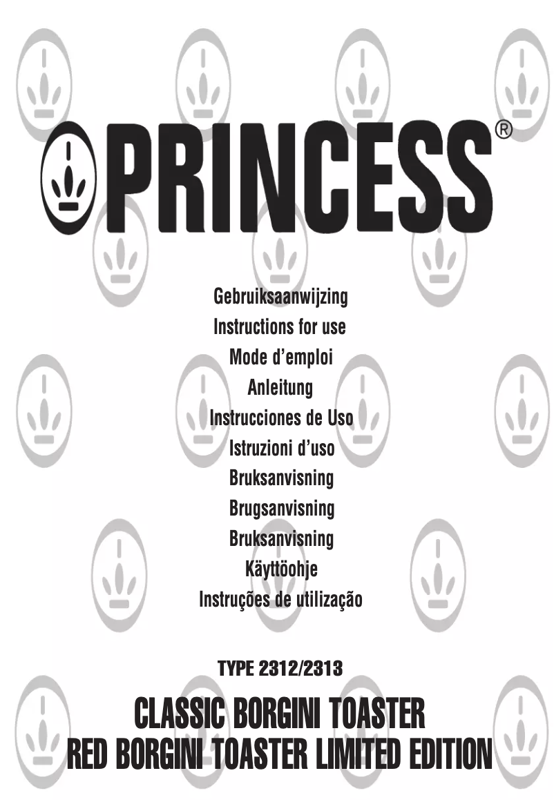 Page 1 de la notice Manuel utilisateur Princess 142313