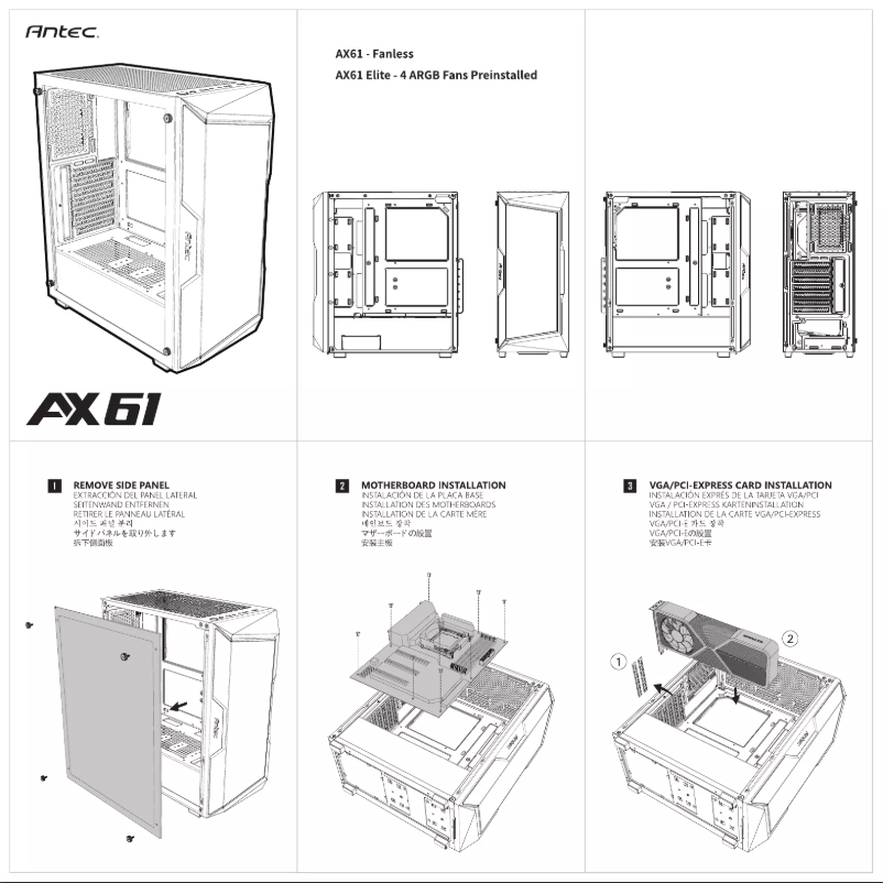 Image de la première page du manuel de l'appareil AX61