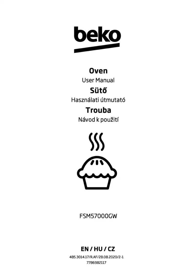 Page 1 de la notice Manuel utilisateur Beko FSM57000GW