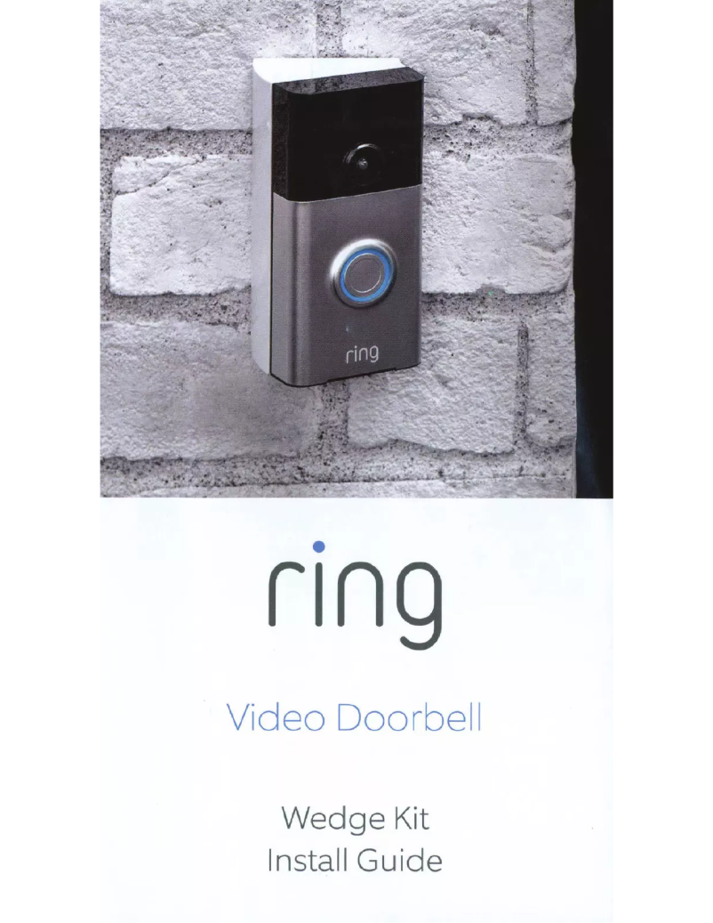 Page 1 de la notice Manuel utilisateur Ring Video Doorbell Wedge Kit