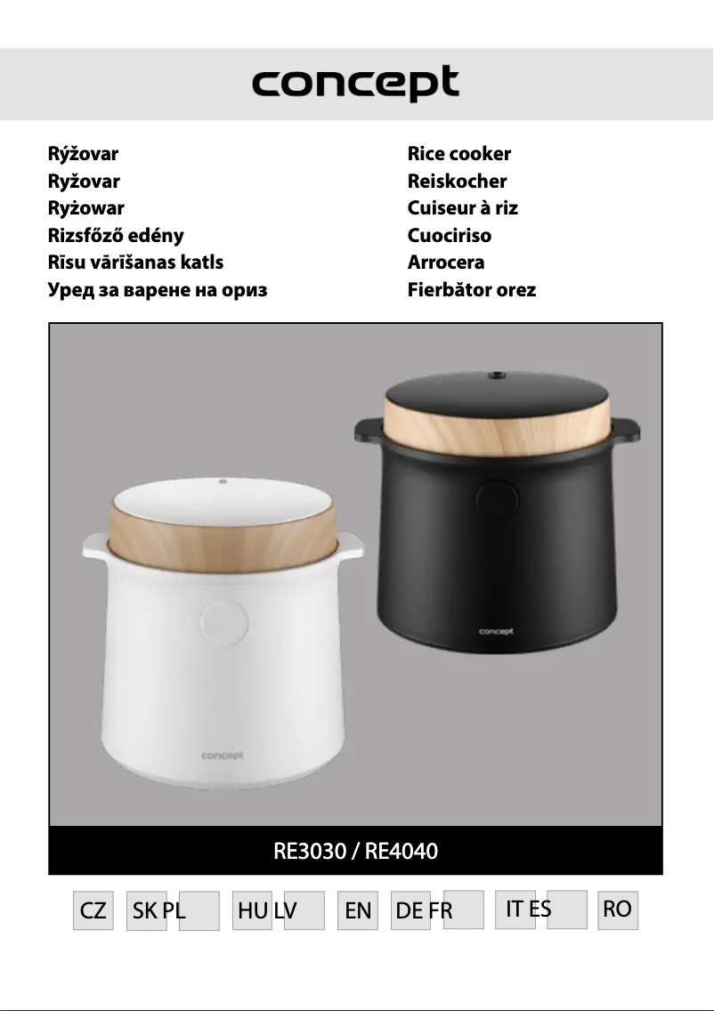 Page n°1 - Manuel utilisateur Concept RE3030