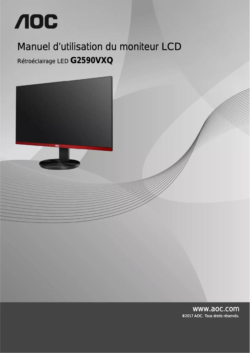 Page n°1 - Manuel utilisateur AOC Gaming G2590VXQ