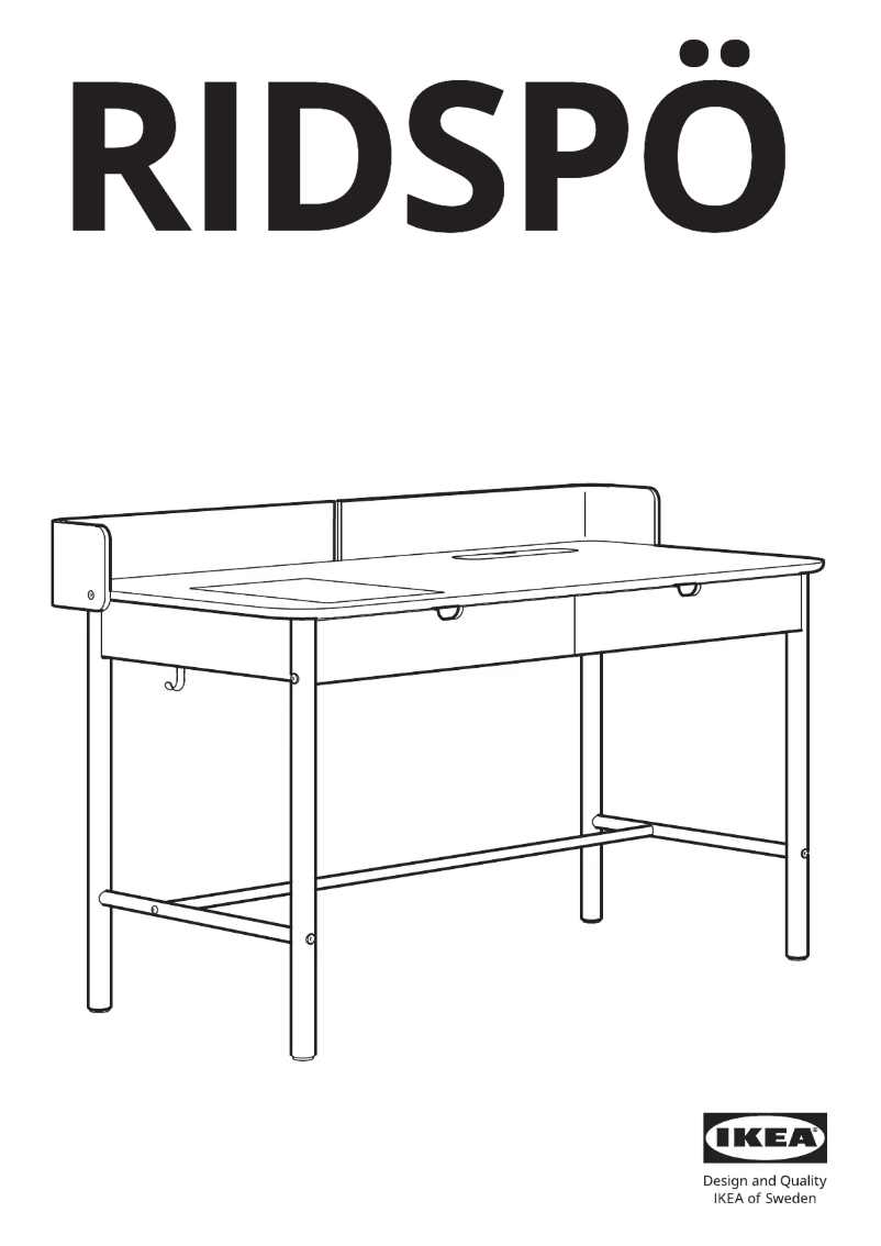 Page 1 de la notice Manuel utilisateur Ikea RIDSPÖ 405.560.02