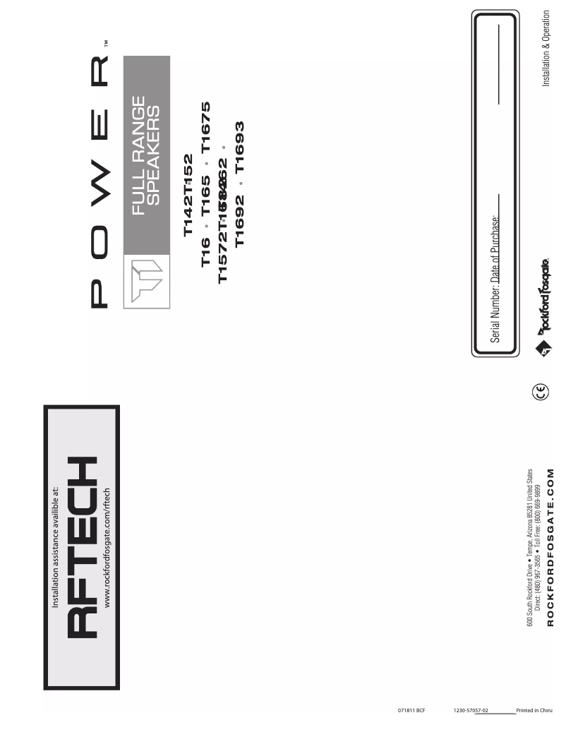 Image de la première page du manuel de l'appareil Power T152
