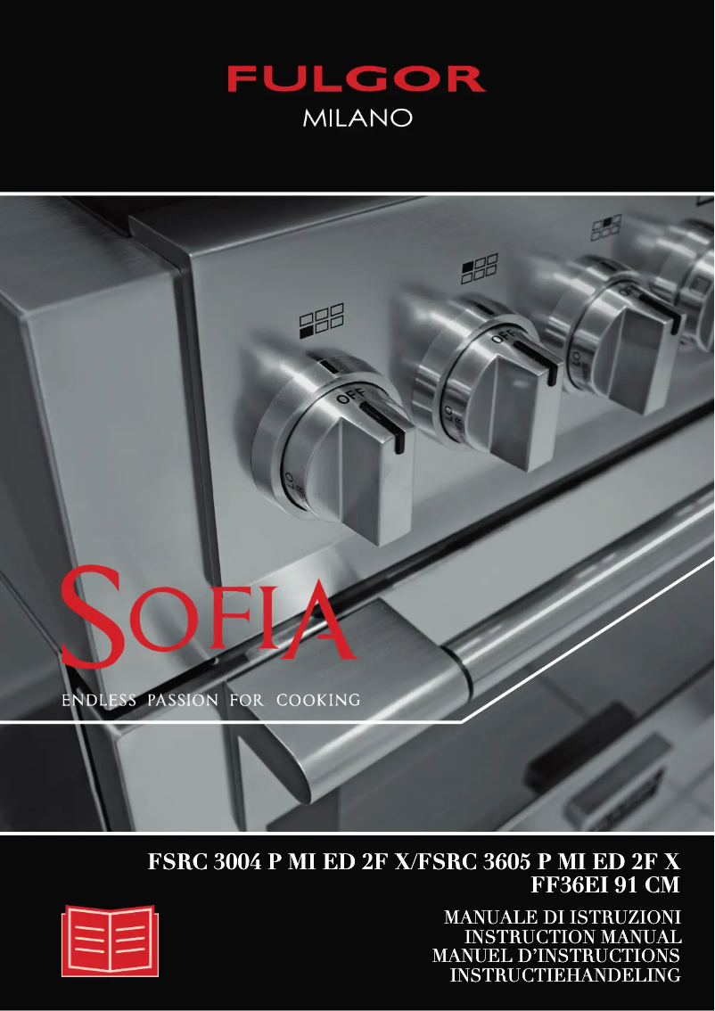 Page 1 de la notice Manuel utilisateur Fulgor Milano FSRC 3605 P MI ED 2F MBK