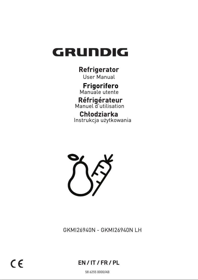Page n°1 - Manuel utilisateur Grundig GKMI26940N LH