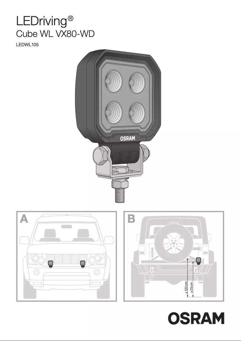 Image de la première page du manuel de l'appareil VX80-WD