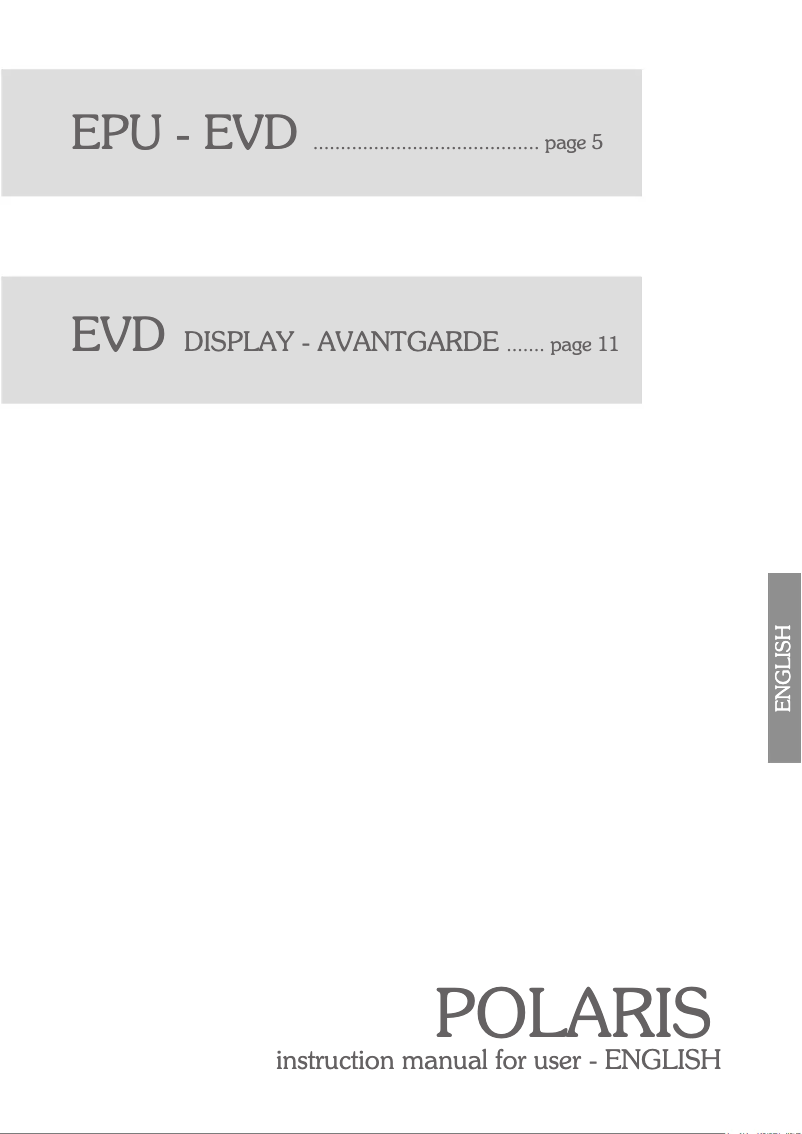 Page 1 de la notice Manuel utilisateur Wega Polaris