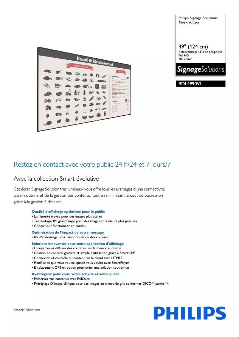 First page image of the manual for BDL4990VL