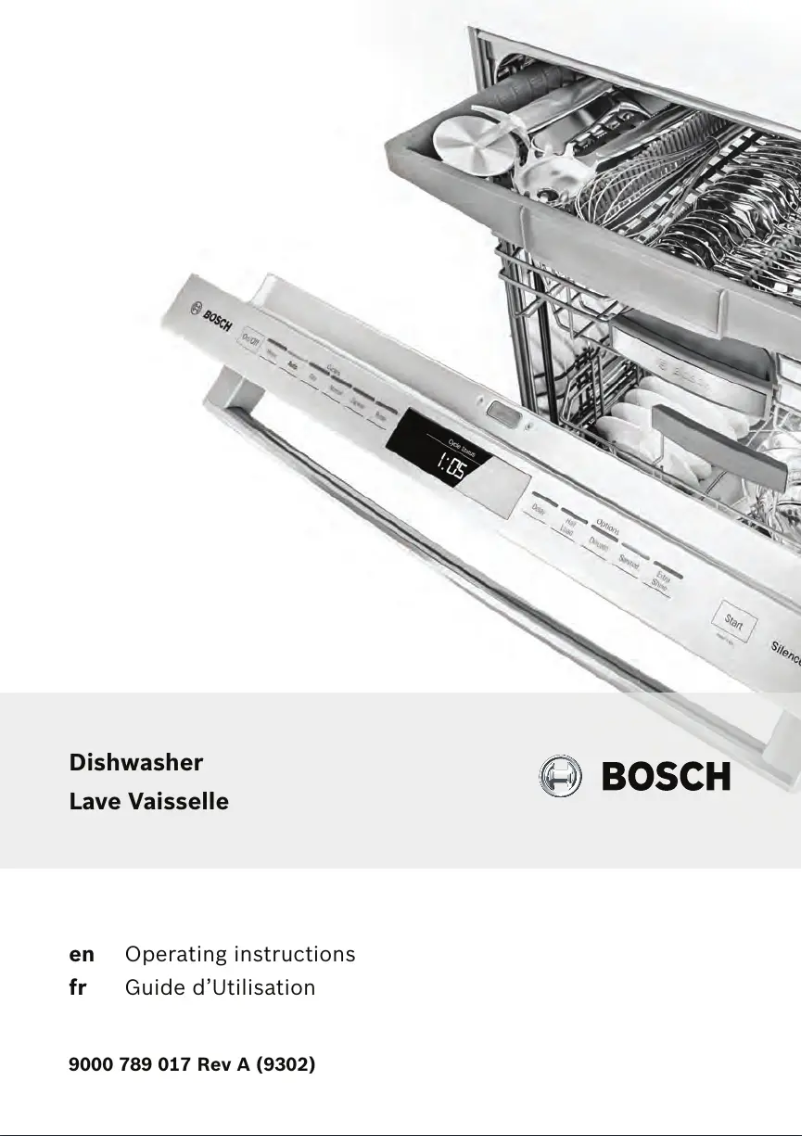 Page n°1 - Mode d'emploi Bosch SHE68T52UC