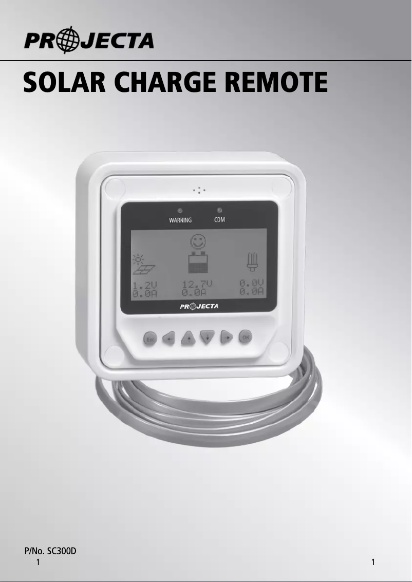 Page n°1 - Manuel utilisateur Projecta SC300D