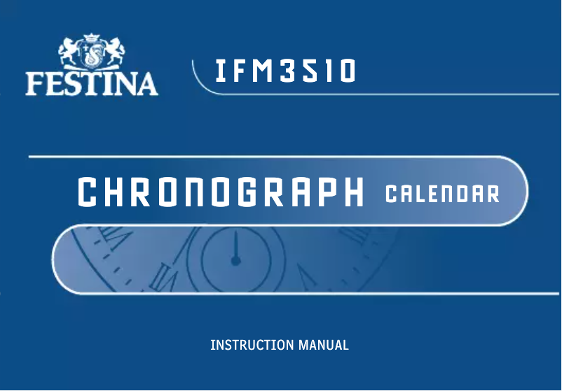 Page 1 de la notice Manuel utilisateur Festina F6504