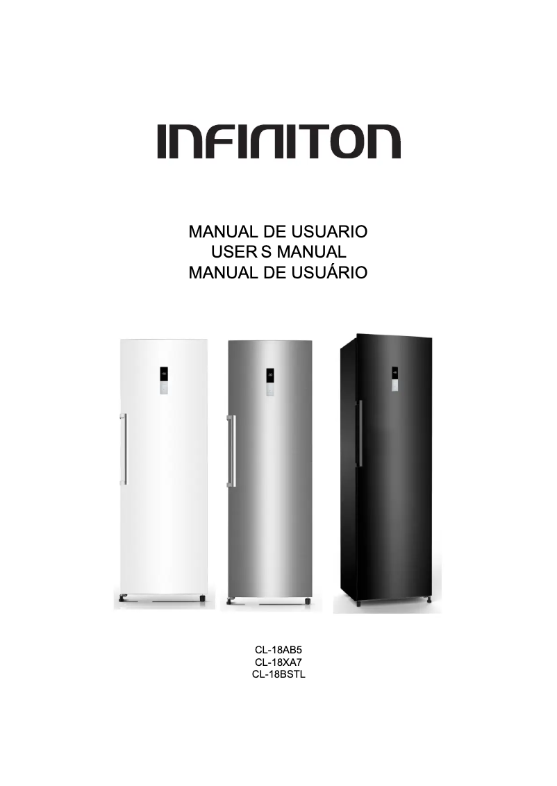 Page n°1 - Manuel utilisateur Infiniton CL-18XA7