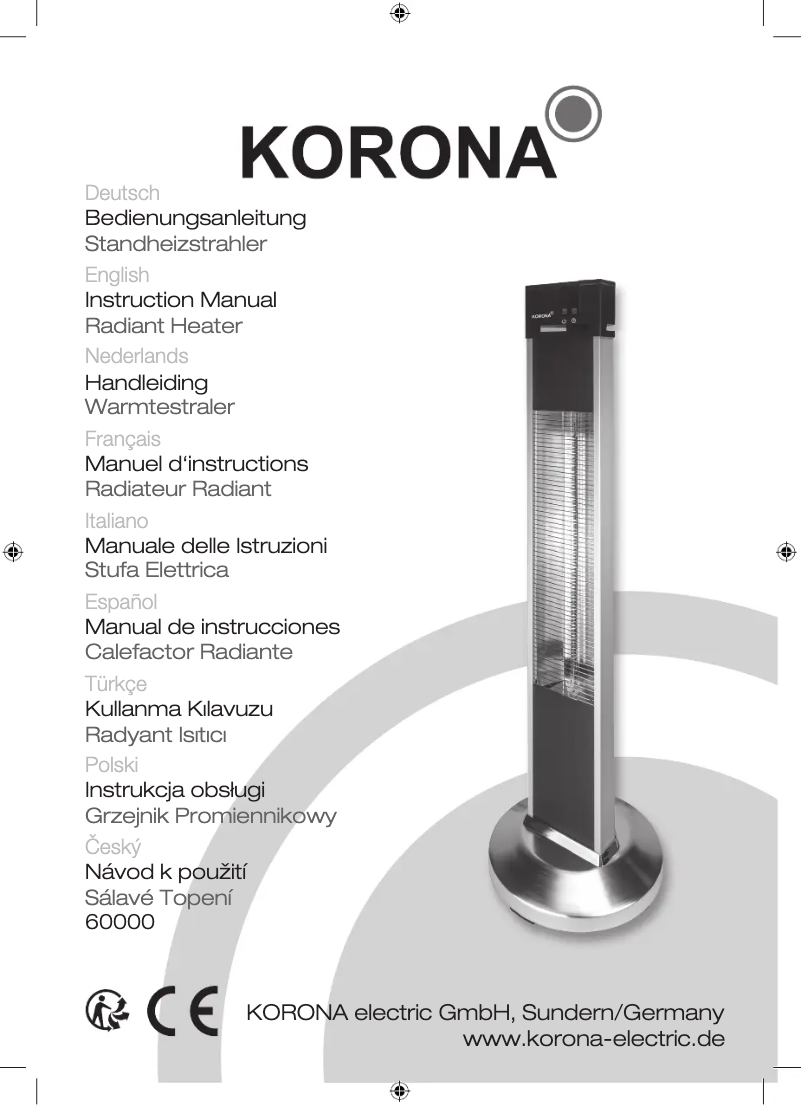 Page n°1 - Manuel utilisateur Korona 60000