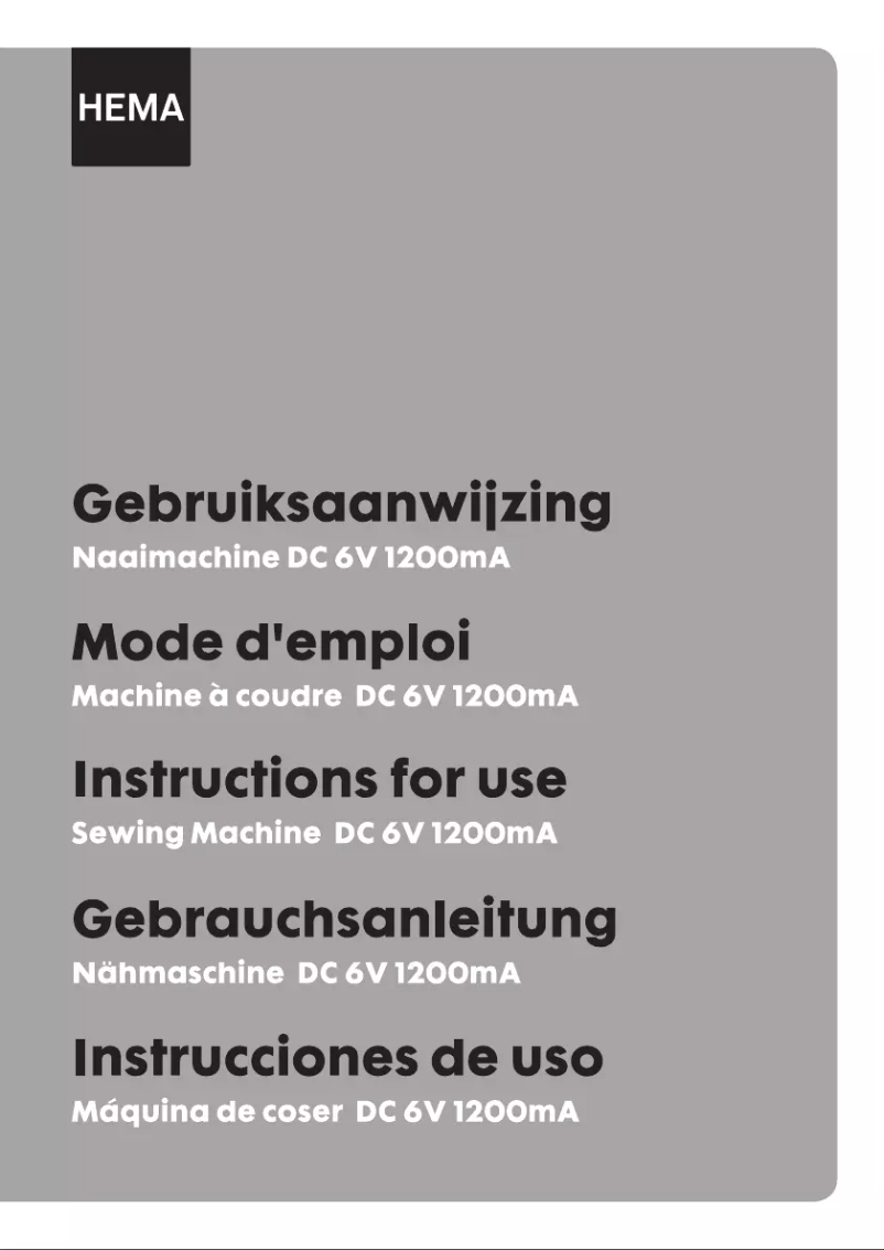 Página 1 del manual Manual de usuario Hema DC 6V 1200mA