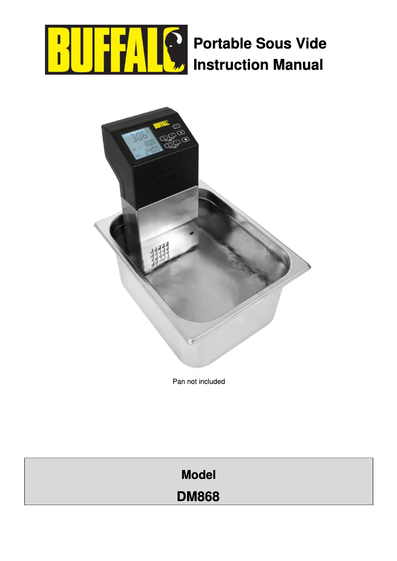 Page 1 de la notice Manuel utilisateur Buffalo DM868