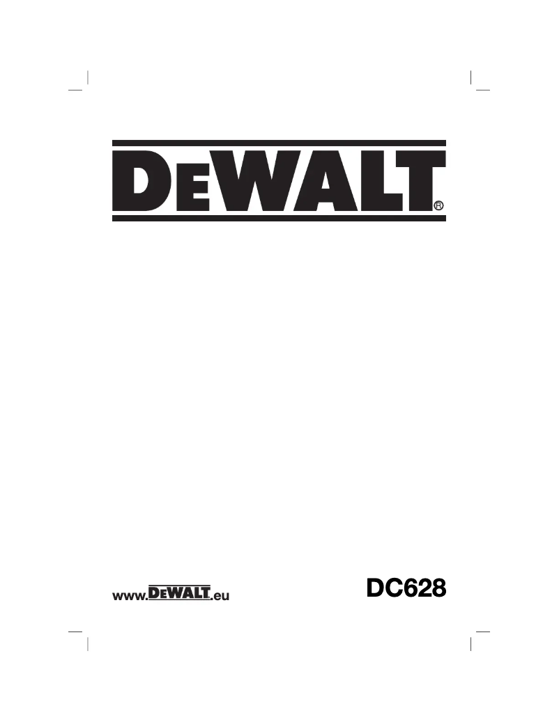 Page 1 de la notice Manuel utilisateur DeWalt DC628