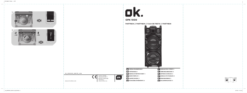 Image de la première page du manuel de l'appareil OPK 1000