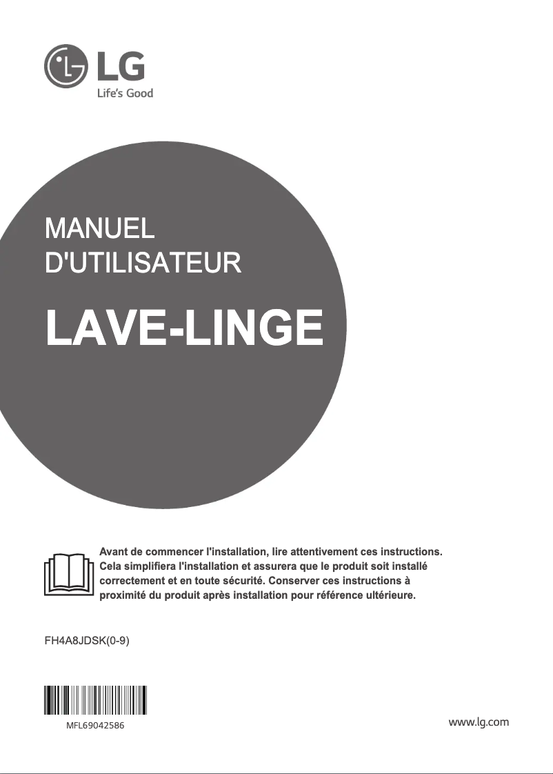 Page n°1 - Manuel utilisateur LG FH4A8JDSK4