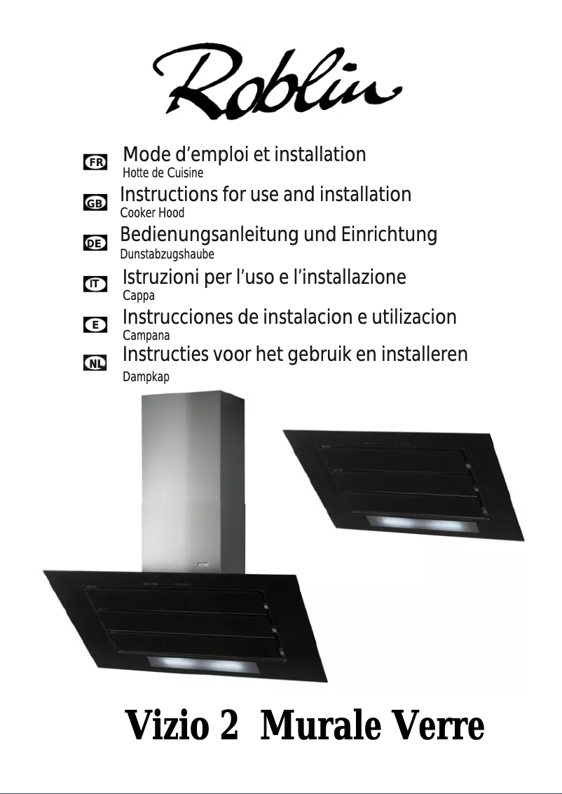 Page n°1 - Manuel utilisateur Roblin Vizio 2