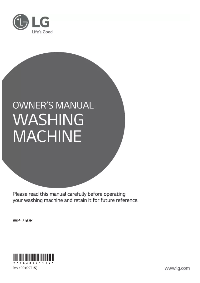 Página 1 del manual Manual de usuario LG WP-750R
