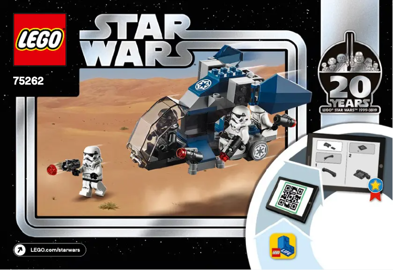 Page 1 de la notice Manuel utilisateur Lego Star Wars 75262