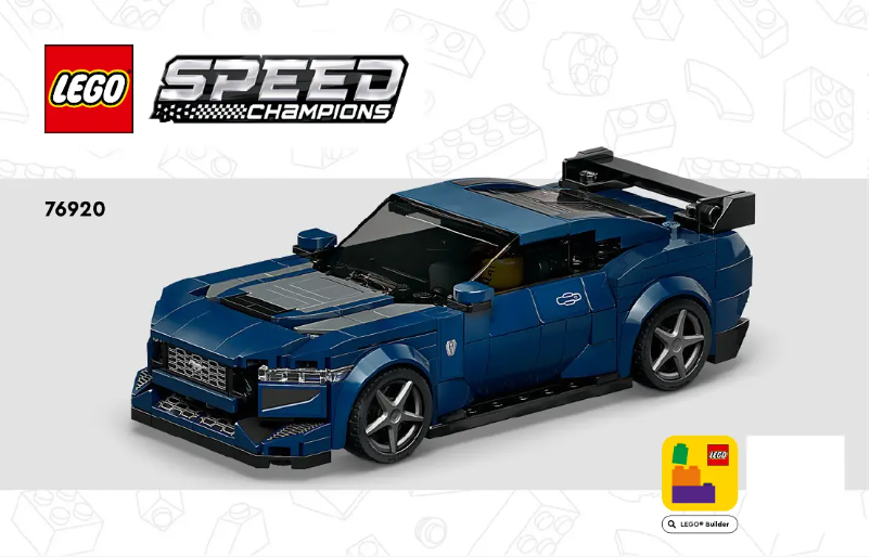 Page n°1 - Manuel utilisateur Lego Speed Champions 76920