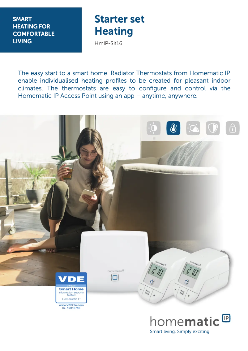 Image de la première page du manuel de l'appareil HmIP-eTRV-B