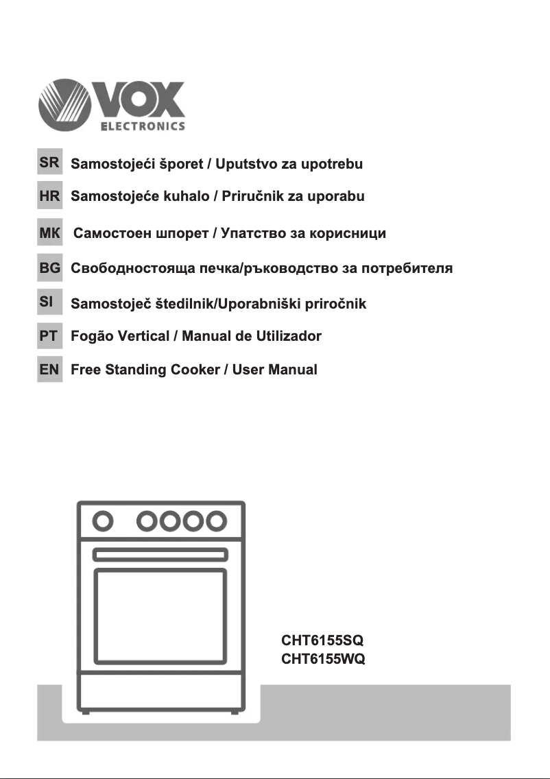 Page 1 de la notice Manuel utilisateur VOX CHT 6155 SQ