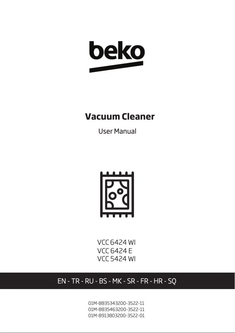 Page n°1 - Manuel utilisateur Beko VCC 6424 WI
