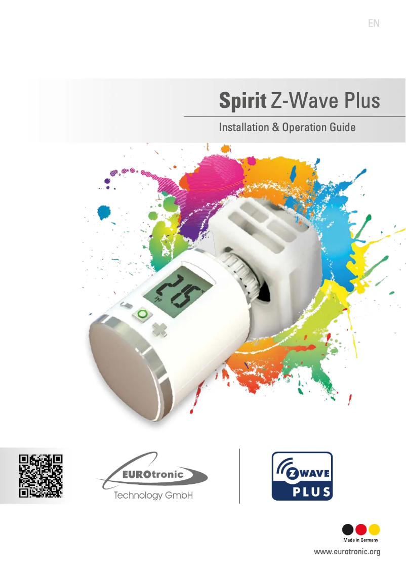 Page n°1 - Manuel utilisateur Eurotronic Spirit Z-Wave Plus