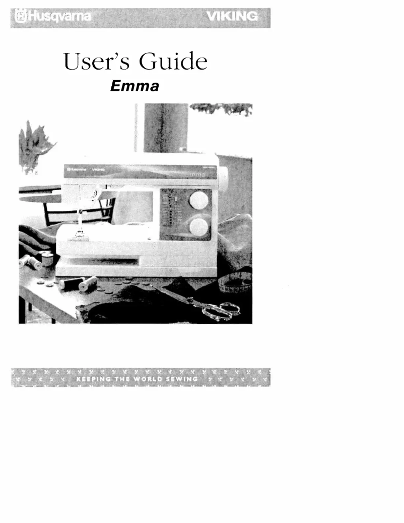 Page 1 de la notice Manuel utilisateur Husqvarna-Viking Emma