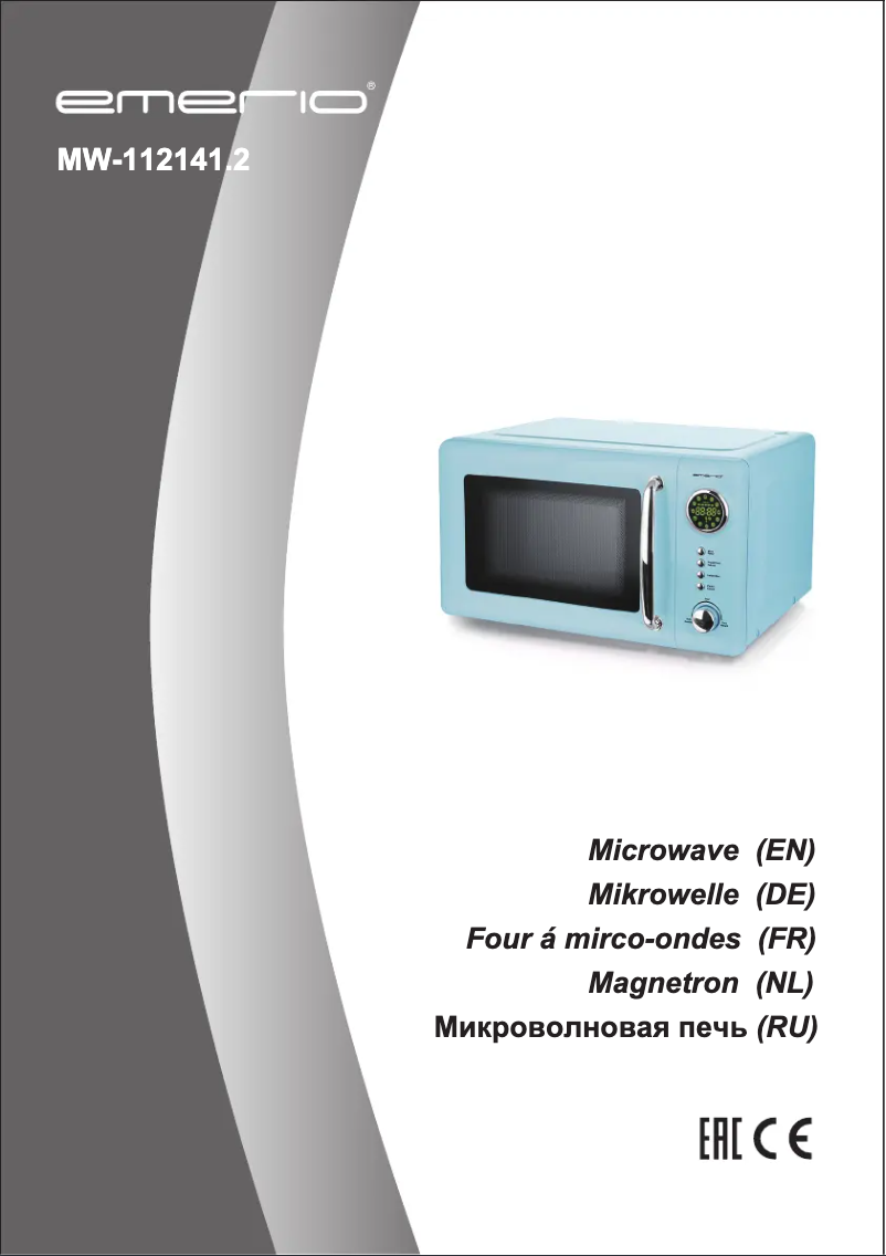 Page 1 de la notice Manuel utilisateur Emerio MW-112141.2