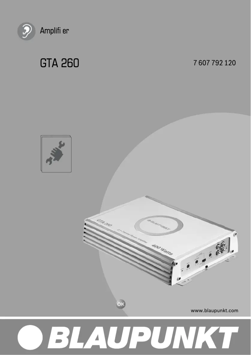 Imagen de la primera página del manual del dispositivo GTA 260