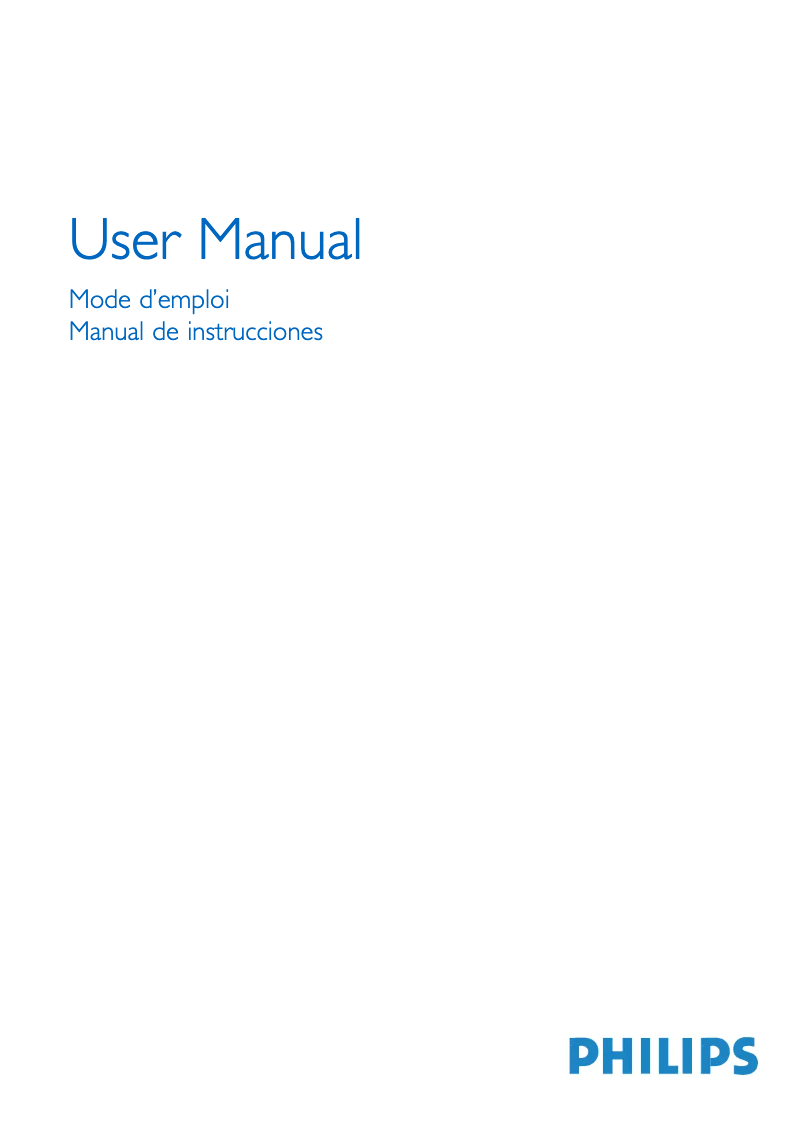 Page 1 de la notice Manuel utilisateur Philips 32PF9630A