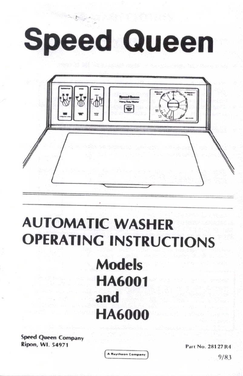 Image de la première page du manuel de l'appareil HA6001