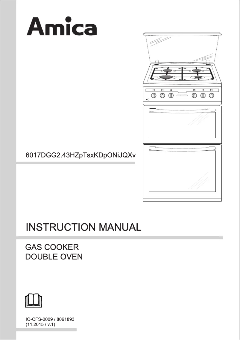 Page 1 de la notice Manuel utilisateur Amica 608DGG2TSX
