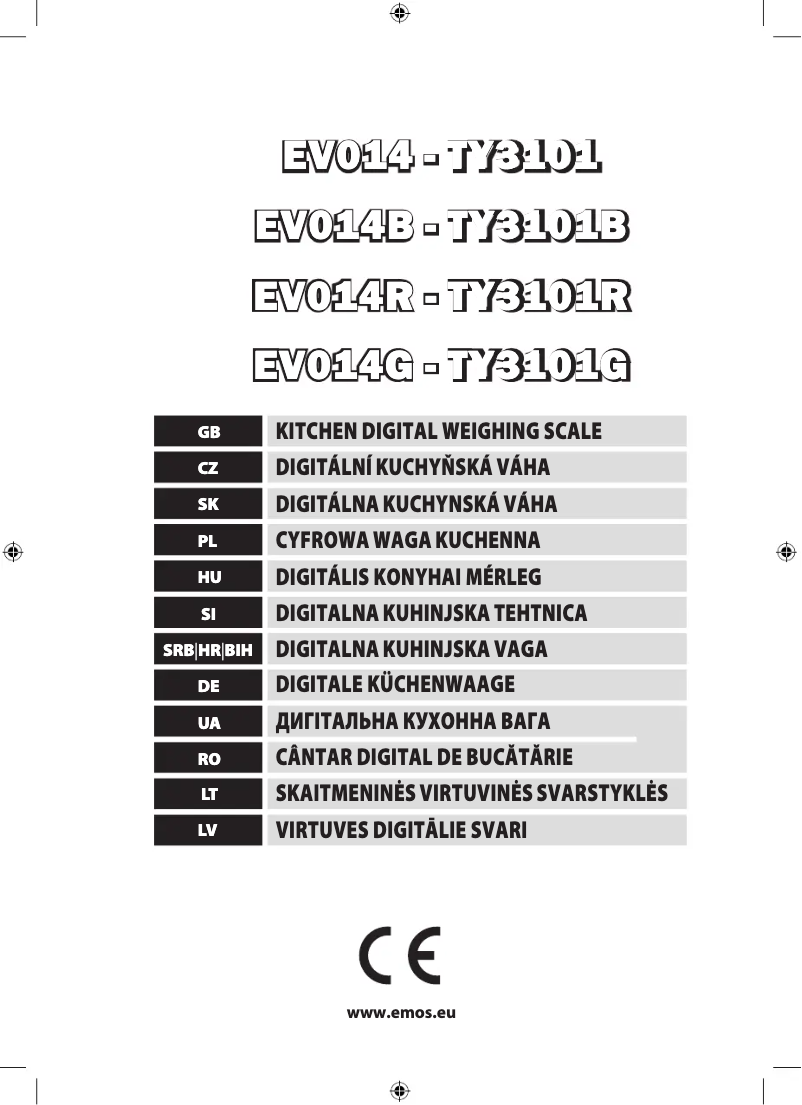 Página 1 del manual Manual de usuario Emos TY3101G
