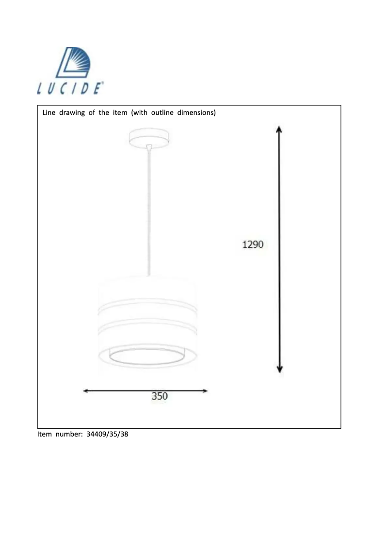 Page 1 de la notice Manuel utilisateur Lucide Tonio